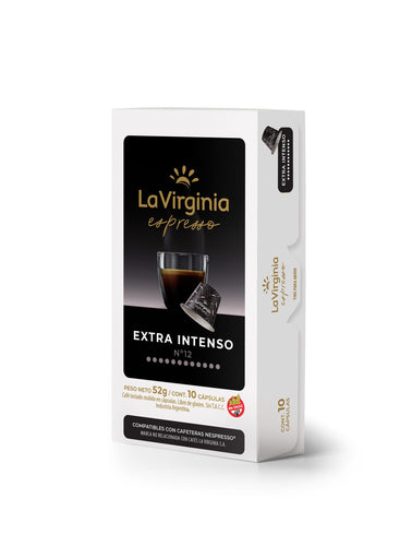 Extra intenso - Caja x10 capsulas La Virgina Nespresso-Capsulandia
