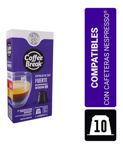 Fuerte - Caja x10 Capsulas Coffee Break Nespresso®-Capsulandia-1
