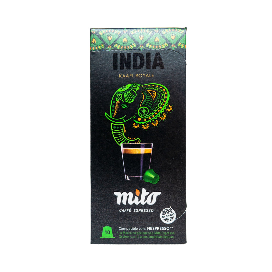 India Royale- Caja x10 Capsulas Mito Nespresso Compatibles-Capsulandia-1