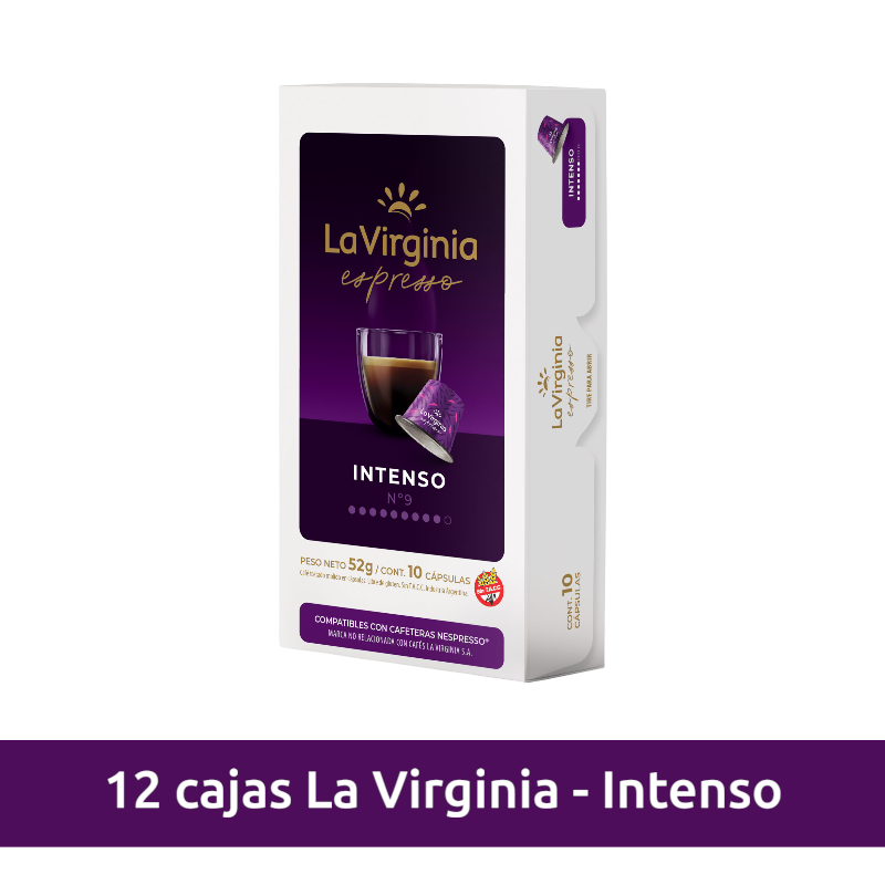 Intenso - 12 Cajas x10 capsulas La Virgina Nespresso-Capsulandia-1