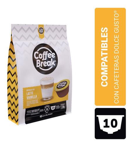 Latte Vainilla - 10 Capsulas Coffee Break Dolce Gusto®-Capsulandia-1