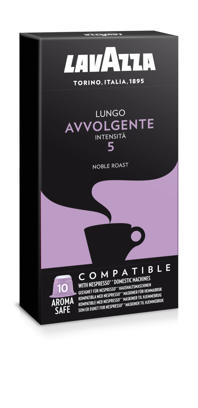 Lungo Avvolgente - Pack x10 capsulas Lavazza Nespresso-Capsulandia-1