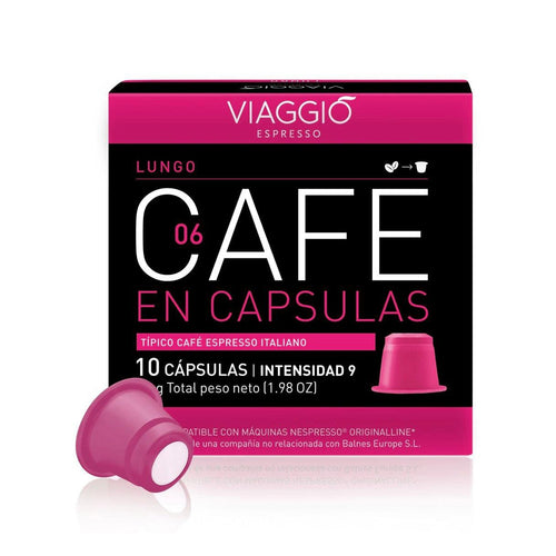 Lungo - Caja x10 capsulas Viaggio Nespresso-Capsulandia-1