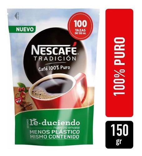 Nescafe Tradicion Doypack 150g Instantaneo Soluble 100% Puro-Capsulandia-1