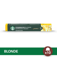 Cargar imagen en el visor de la galería, NEW! Starbucks® BLONDE Espresso Roast - x10 capsulas By Nespresso-Capsulandia-1
