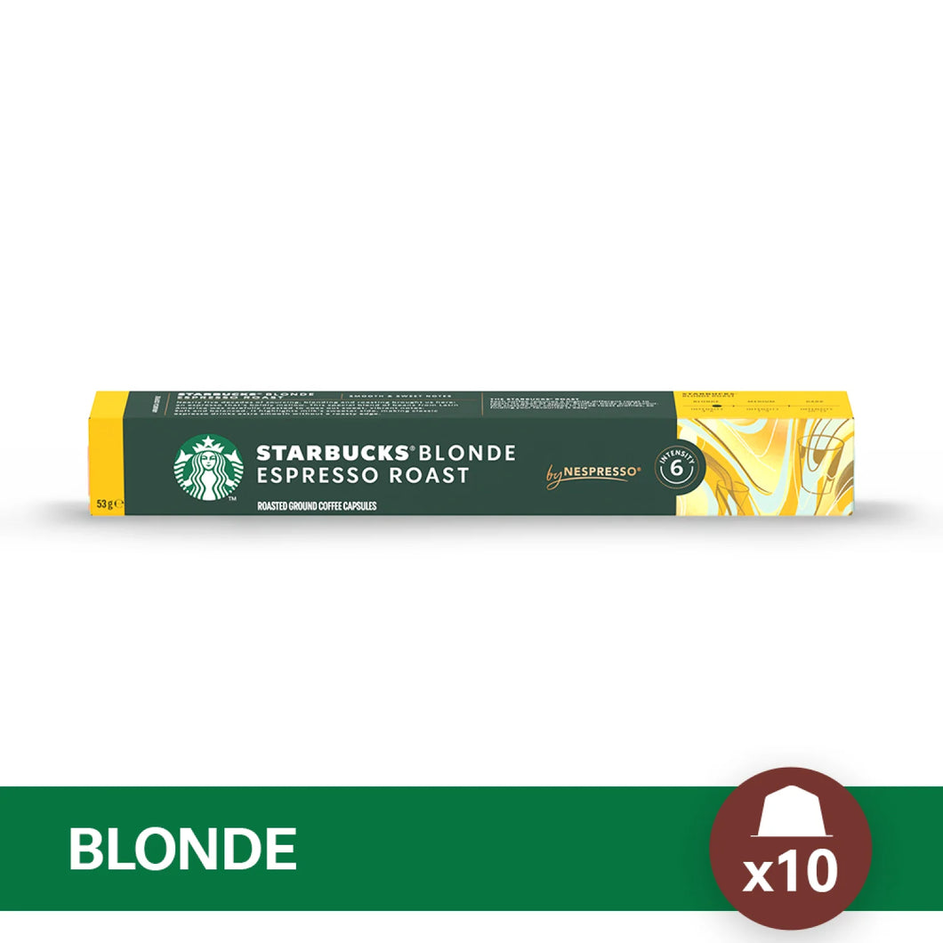 NEW! Starbucks® BLONDE Espresso Roast - x10 capsulas By Nespresso-Capsulandia-1