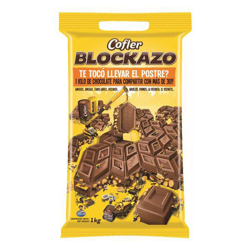 Nuevo! Chocolate Blockazo 1 KILO con Mani Cofler Arcor-Capsulandia-1