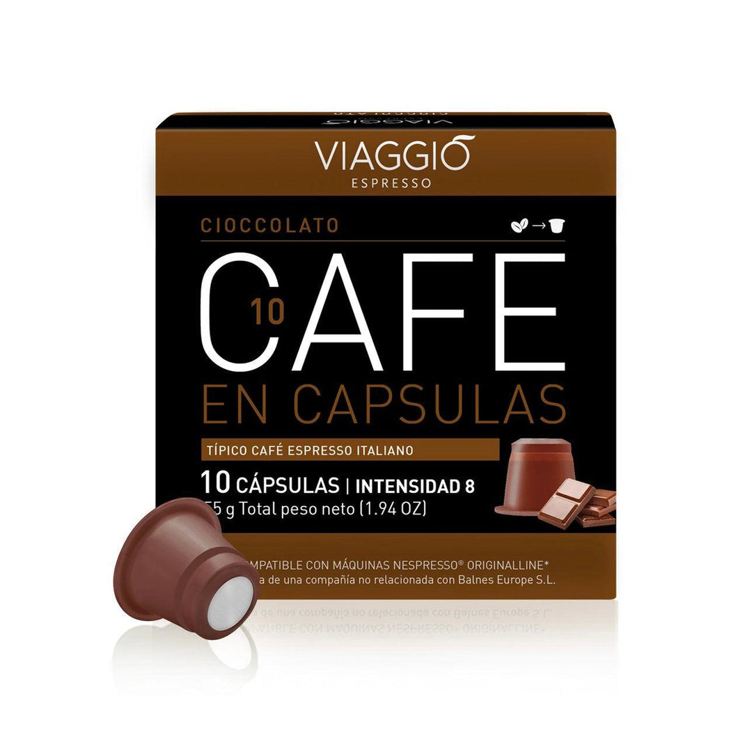 Nuevo! Chocolate - Caja x10 capsulas Viaggio Nespresso-Capsulandia-1