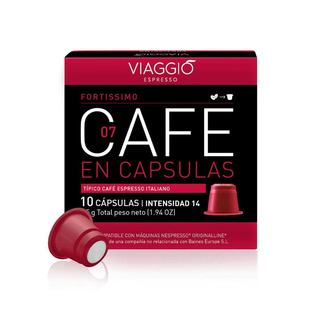 Nuevo! Fortissimo - x10 capsulas Viaggio Nespresso-Capsulandia-1