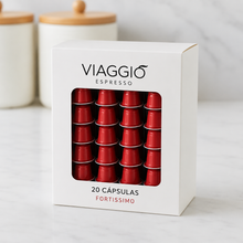 Cargar imagen en el visor de la galería, Nuevo! Fortissimo - x10 capsulas Viaggio Nespresso-Capsulandia
