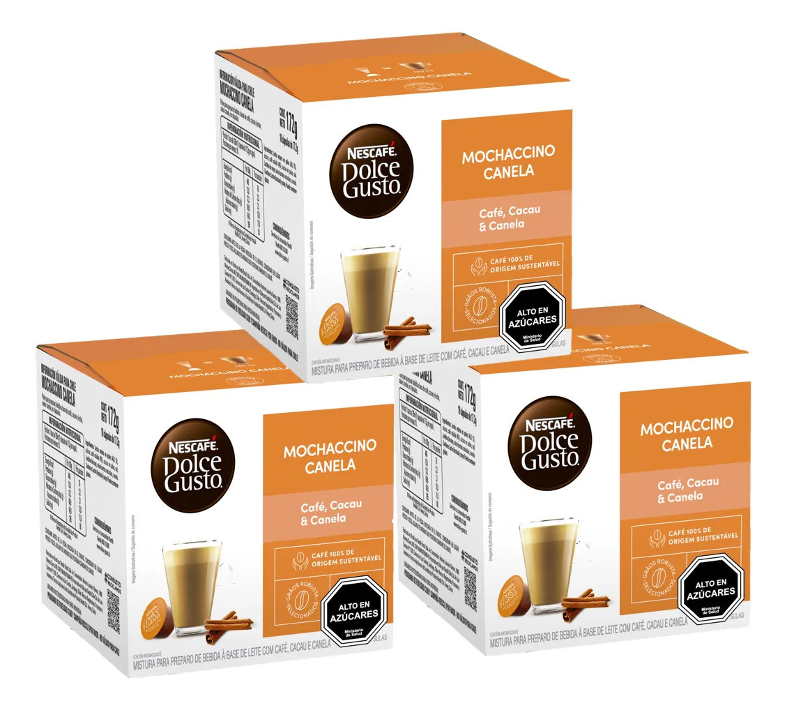 TRIPACK X 48 Capsulas Mochaccino Canela a granel Dolce Gusto
