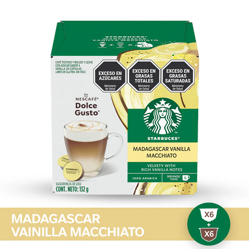 NUEVO! Vainilla Machiatto Starbucks® - Caja x12 Capsulas Dolce Gusto-Capsulandia-2
