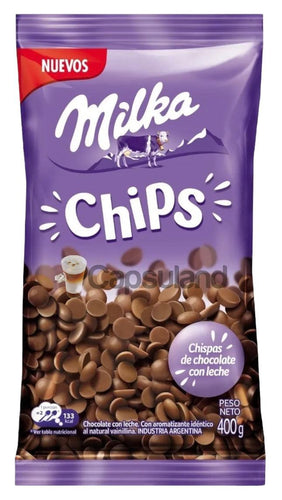Nuevos! Chips de Chocolate Milka 400g Reposteria / Tortas-Capsulandia-1