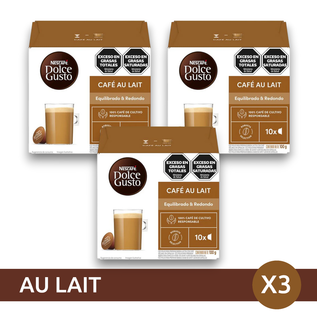 Pack x30 cápsulas Aulait - Café con leche Dolce Gusto