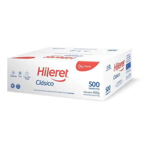 Pack x500 sobres de edulcorante Hileret