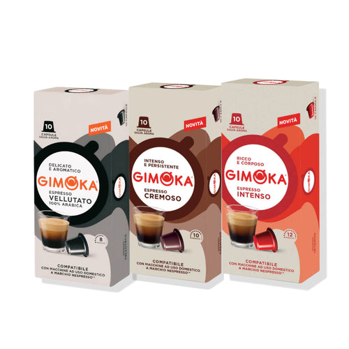 PROMO! 3 Cajas X10 Capsulas Gimoka para Nespresso-Capsulandia