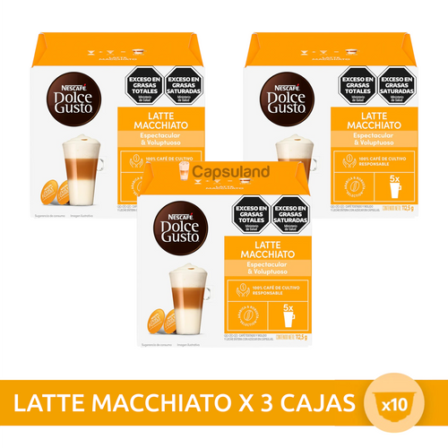Promo x30 cápsulas Dolce Gusto - Latte Machiatto Capsulandia