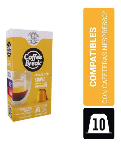 Suave - Caja x10 Capsulas Coffee Break Nespresso®-Capsulandia-1