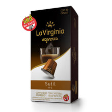 Cargar imagen en el visor de la galería, Sutil - Caja x10 capsulas La Virgina Nespresso-Capsulandia-1
