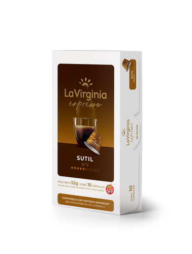 Sutil - Caja x10 capsulas La Virgina Nespresso-Capsulandia-2