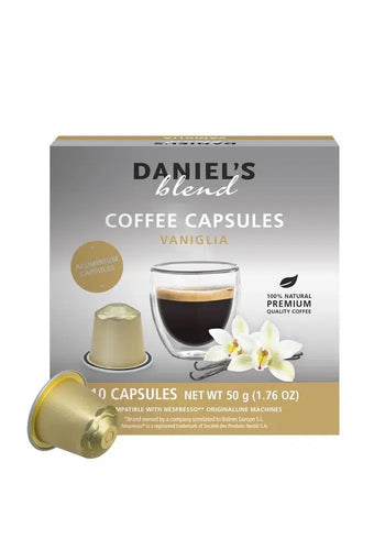 Vainilla - Daniels Blend Caja x10 Capsulas Nespresso Aluminio-Capsulandia-1