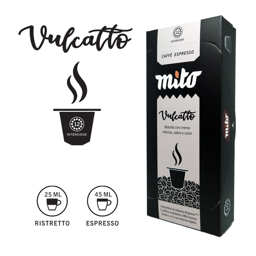 Vulcatto - Caja x10 Capsulas Mito Nespresso Compatibles-Capsulandia-1