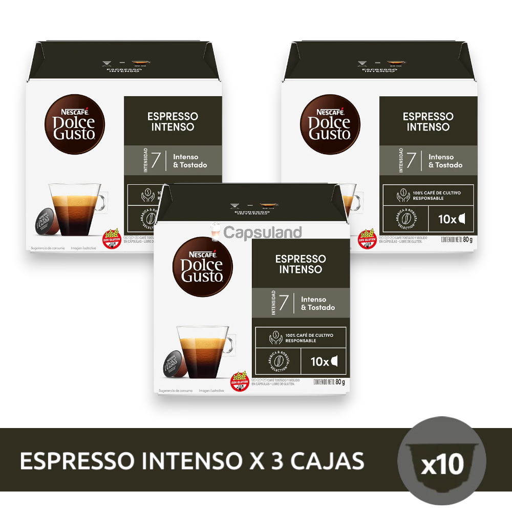 Espresso Intenso - Pack x30 cápsulas Dolce Gusto