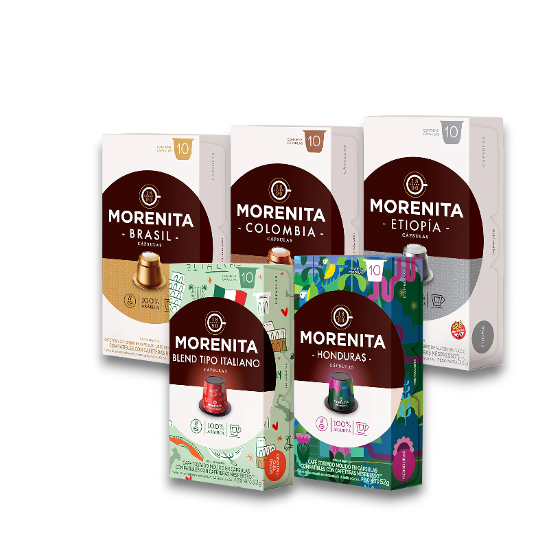 Pack Degustación 5 Cajas x10 capsulas La Morenita Nespresso