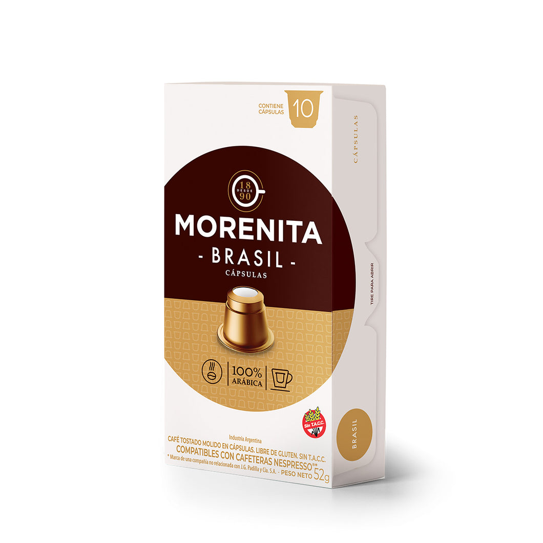 Brasil - Caja x10 cápsulas La Morenita para Nespresso
