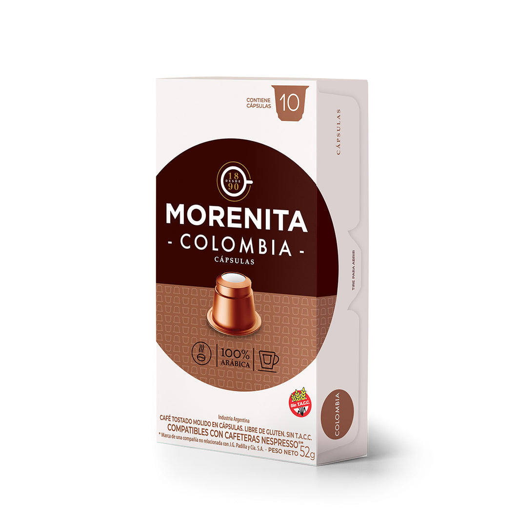 Colombia - Caja x10 cápsulas La Morenita para Nespresso
