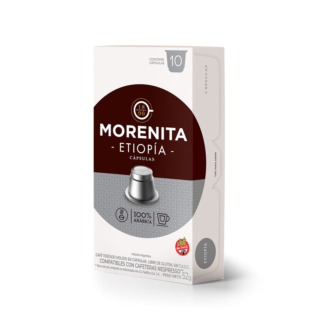 Etiopía - Caja x10 cápsulas La Morenita para Nespresso
