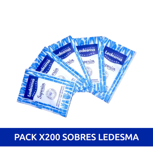 Pack x200 sobres azucar ledesma - Capsuland